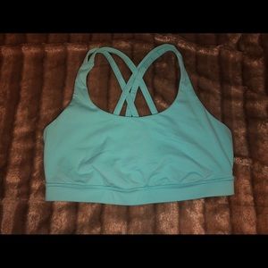 Teal sports bra size 10 lululemon